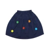 Parent-child wear 2025 Summer New Children's pure cotton light skirt, girls' design sense smiling face half skirt A-line skirt Item Picture
